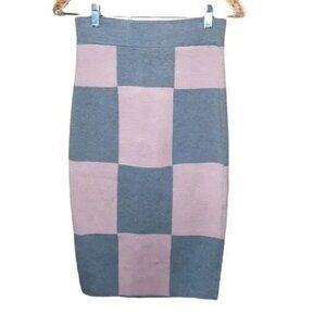 Endless Rose Pencil Skirt Midi Color Block